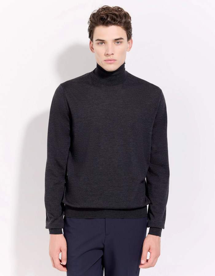 coltrui in Royal Merino wol antracietgrijs