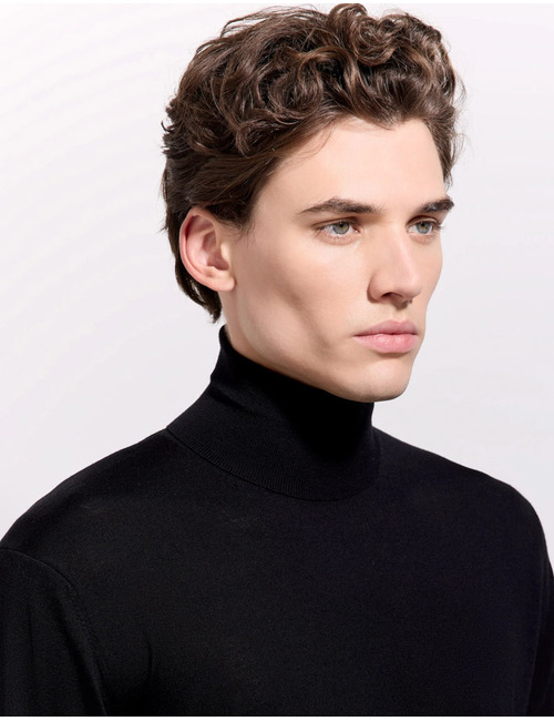 coltrui in Royal Merino wol zwart
