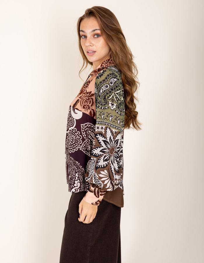 Grace lange mouw bloes multicolor