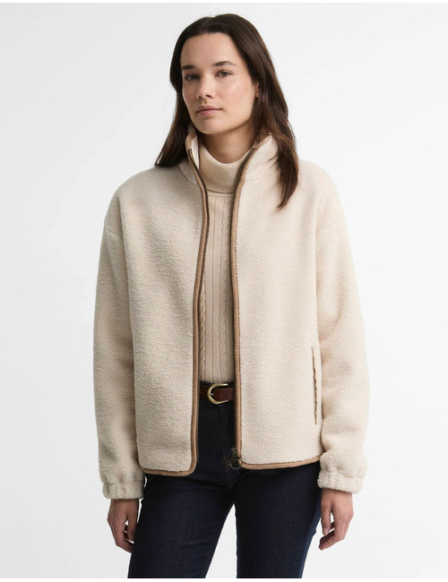 Homeswood - fleece met contrastafwerking birch