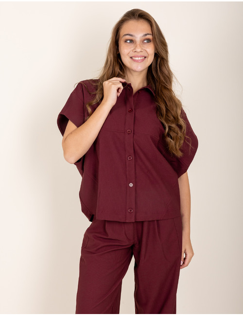 IndonesiaW6 - blouse met moderne oversized pasvorm