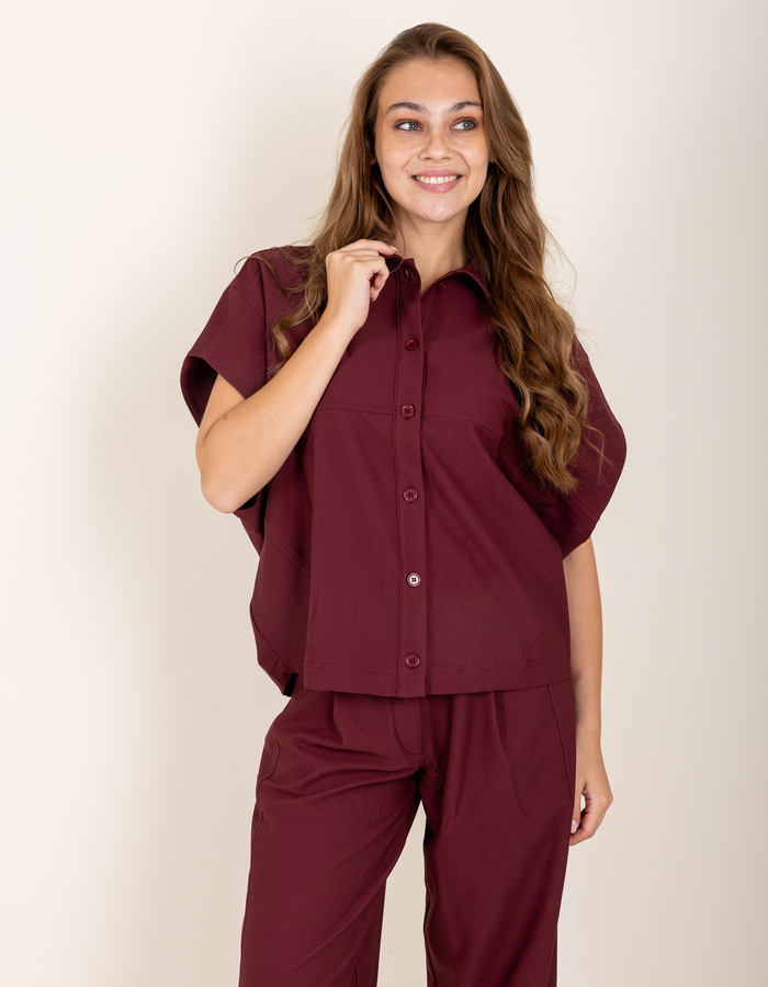 IndonesiaW6 - blouse met moderne oversized pasvorm