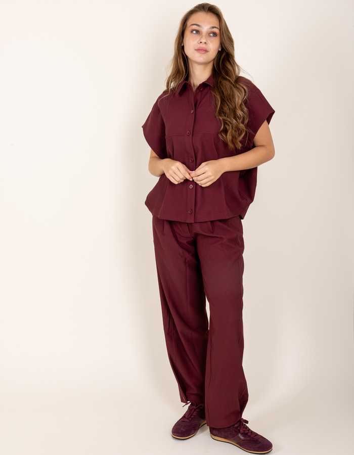 IndonesiaW6 - blouse met moderne oversized pasvorm