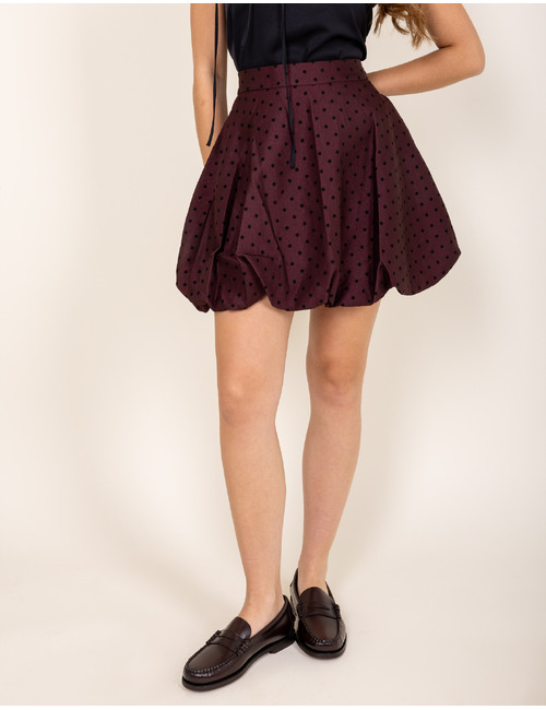 MenorcaW6 - Balloon skirt in bordeaux