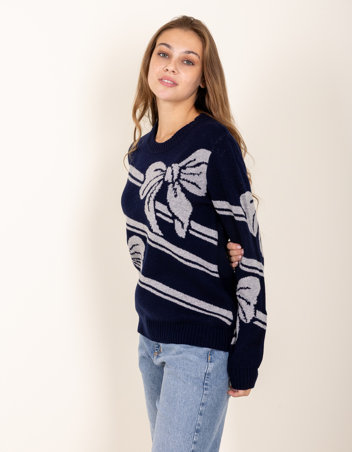 Leo & Ugo lange mouw pull navy