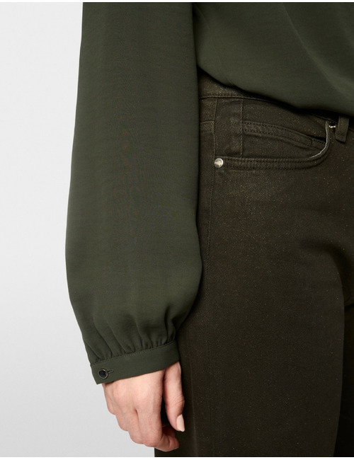 WARRI - jeans met glinsterende coating donkergroen