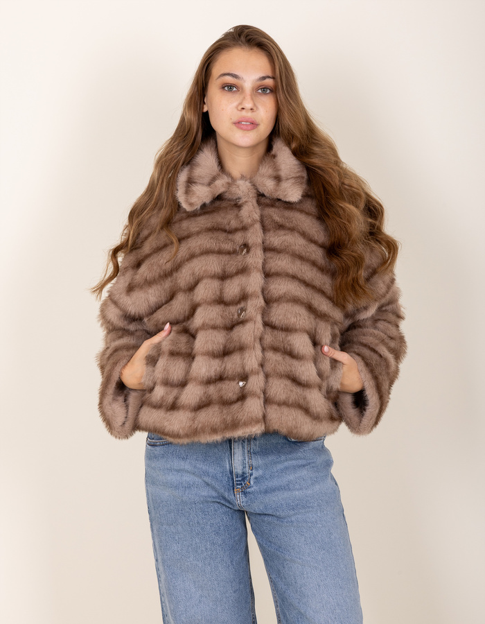 Nukus jas taupe