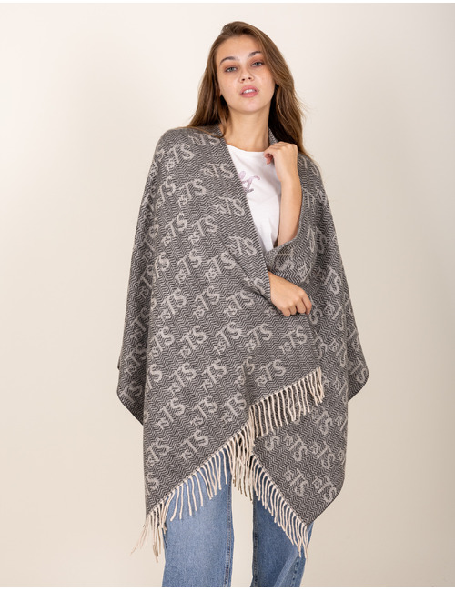 Twinset poncho zwart