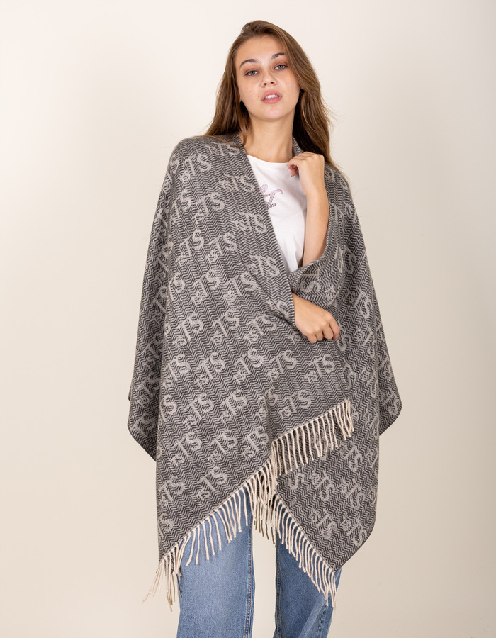 Twinset poncho zwart