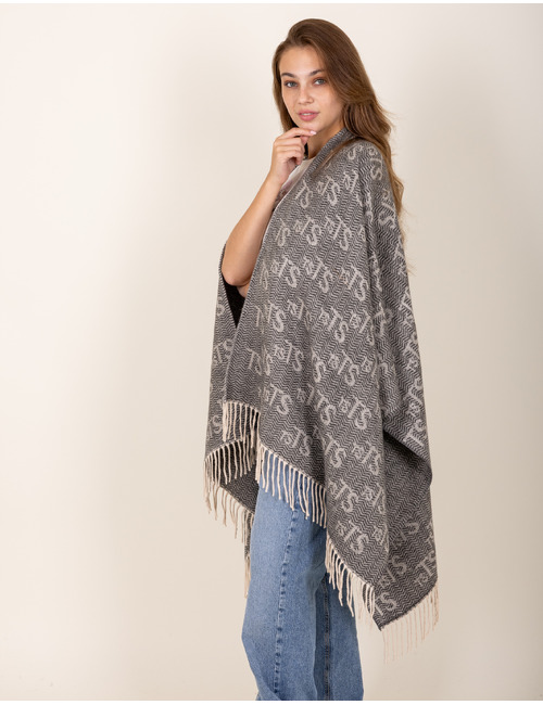 Twinset poncho zwart