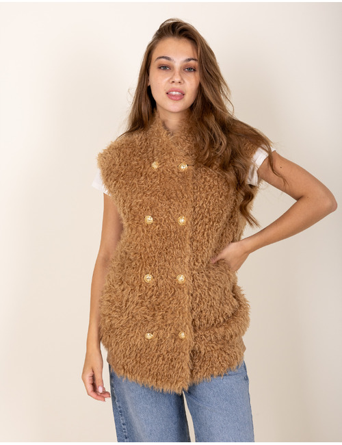 Twinset gilet bruin