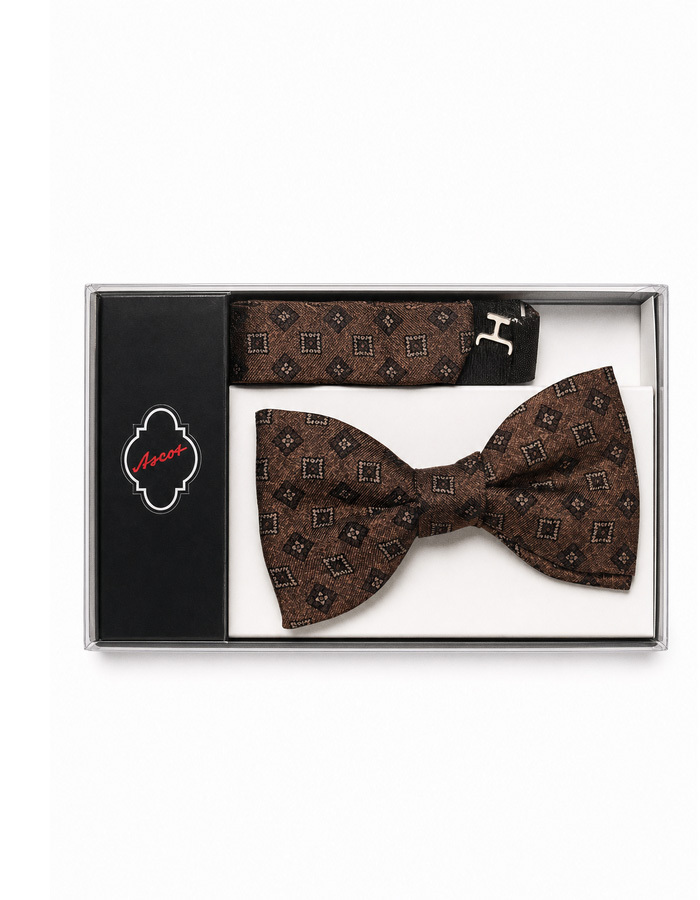 Ascot vlinderdassen bruin
