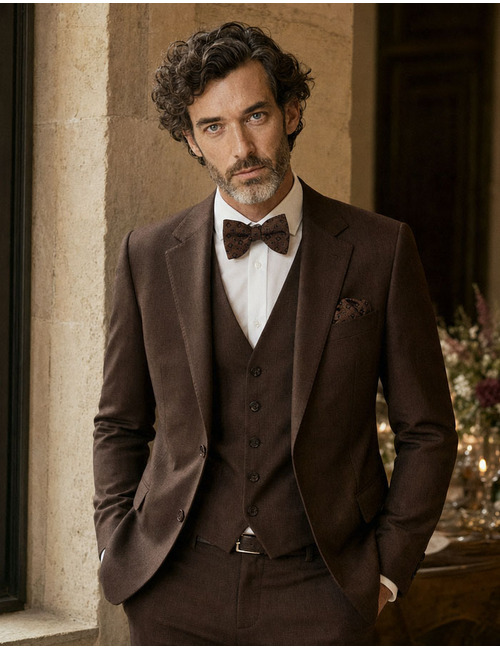 Ascot vlinderdassen bruin