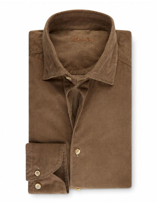 Corduroy hemd in babycord beige