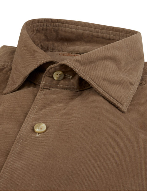 Corduroy hemd in babycord beige