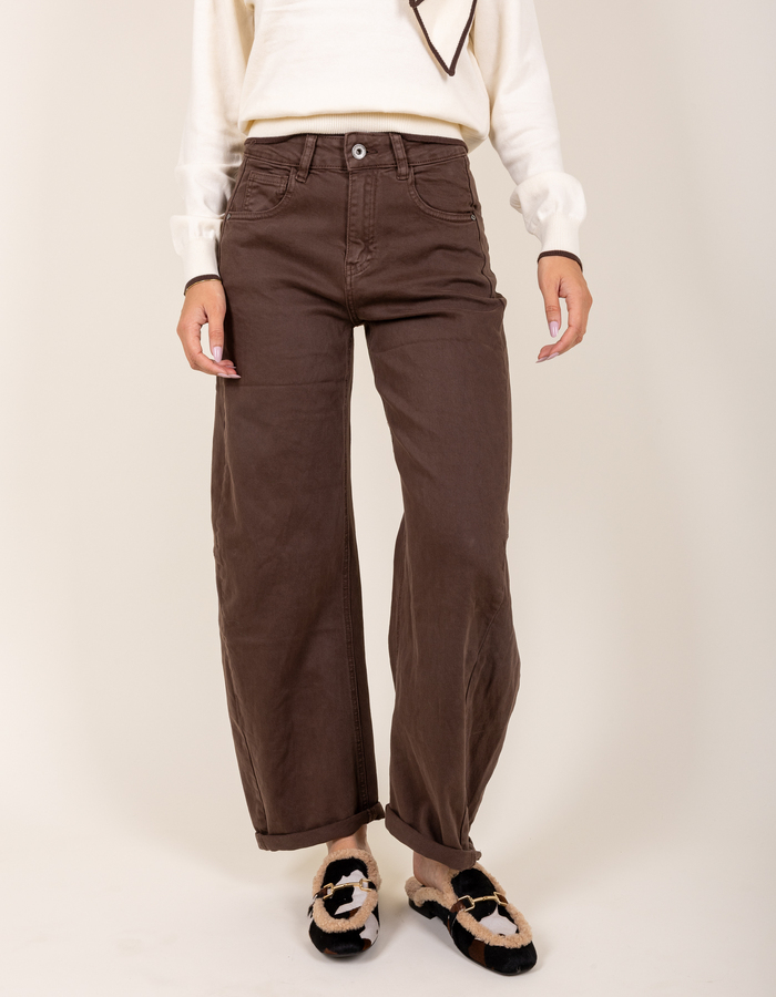 Amelie Amelie broek bruin
