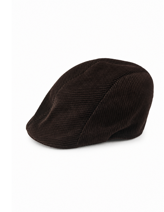 Corduroy flatcap bruin