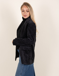 Madonna - blazer avec détails en strass noir
