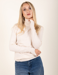 Hanna - trui met rolkraag ecru