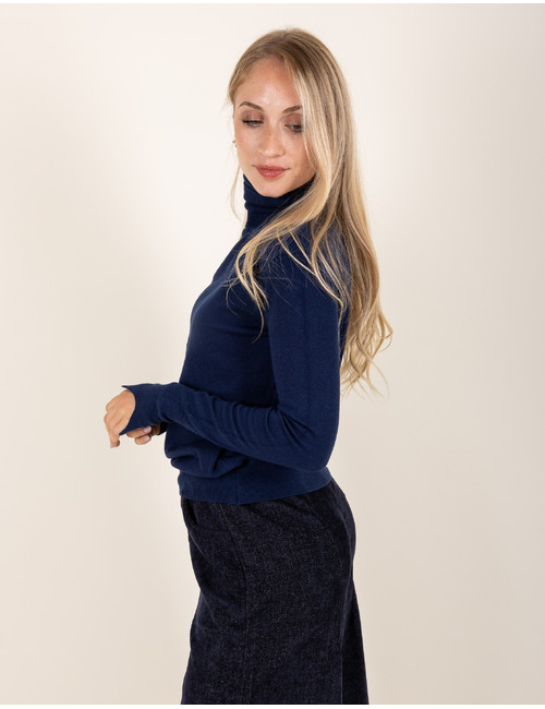Beau Et Lou pull rolkraag navy