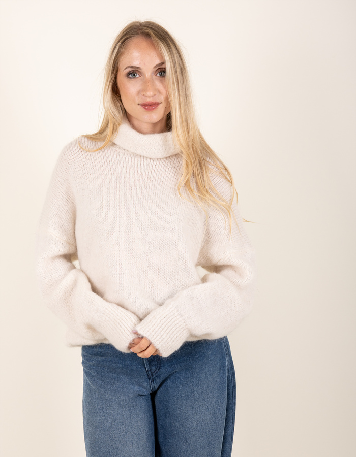 Beau Et Lou pull rolkraag ecru