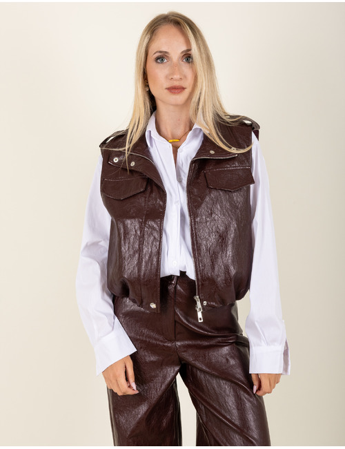 Beau Et Lou bodywarmer bordeaux