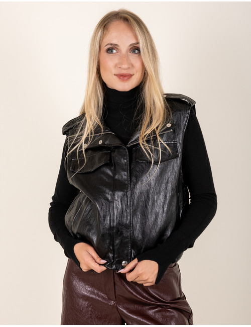 Beau Et Lou bodywarmer zwart