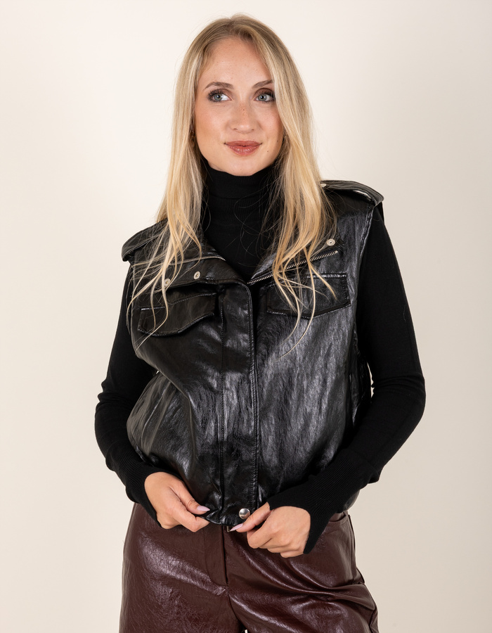 Beau Et Lou bodywarmer zwart