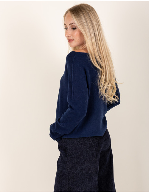 Beau Et Lou pull met ronde hals navy