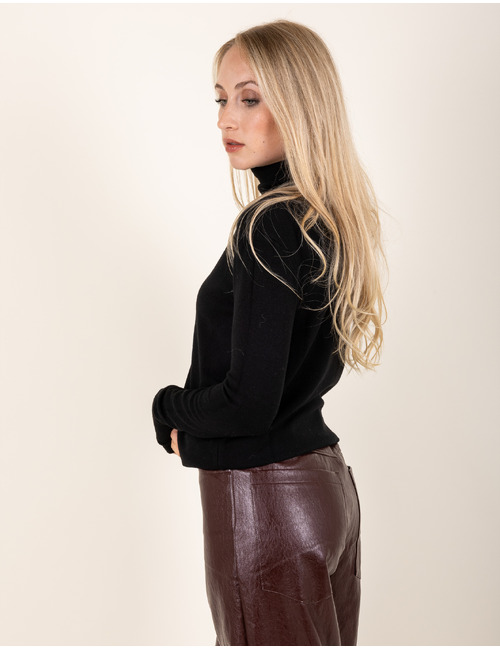 Beau Et Lou pull rolkraag zwart