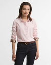 Derwent - bloes van katoen met tartandetails pink/lt muted tartan