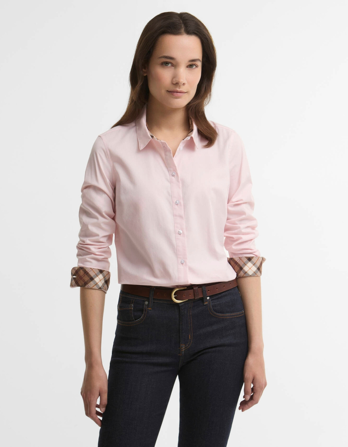 Barbour t-shirt roze