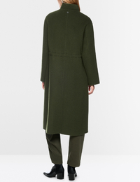 Manteau en mélange de laine avec ceinture forest night new