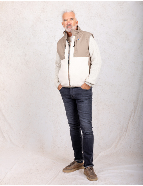Vital 4.0 Orsetto sherpa bodywarmer beige taupe ecru