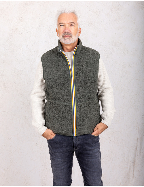 Yannick Sherpa Polar Double reversible bodywarmer Green Blackish