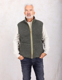 Yannick Sherpa Polar Double reversible bodywarmer Green Blackish
