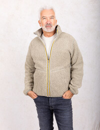 Pascal reversible fleecejas met sherpa Green Oak