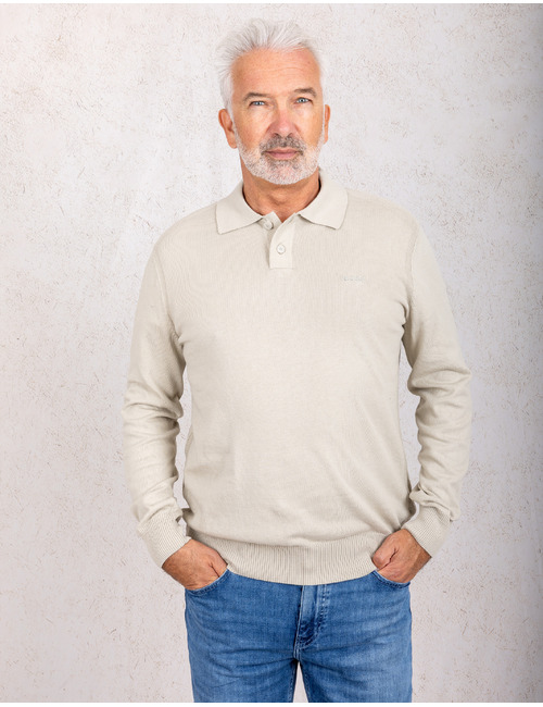 Asac_PL regular fit polo met kapok beige