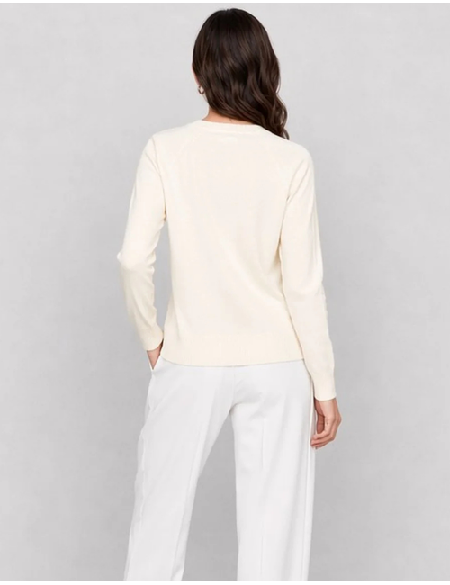 Kocca pull met v-hals wit