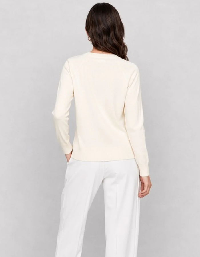 Kocca pull met v-hals wit