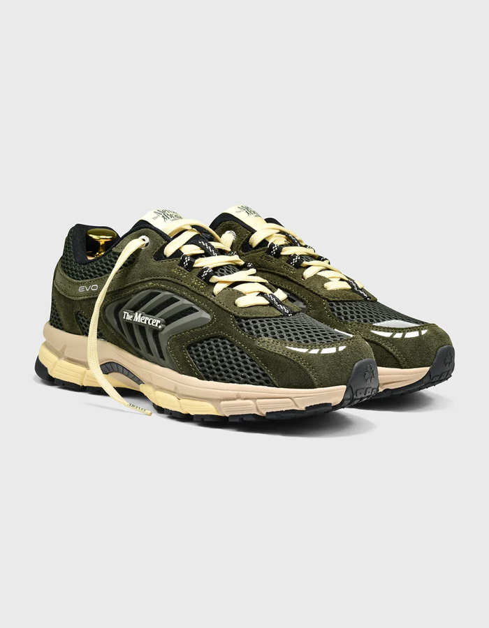 The Re-Run EVO Nubuck sneakers army green