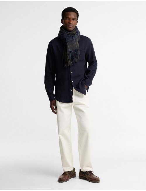 Braden Tartan Wool Scarf in lamswol shadow classic tartan