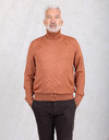 Boss pull rolkraag rood