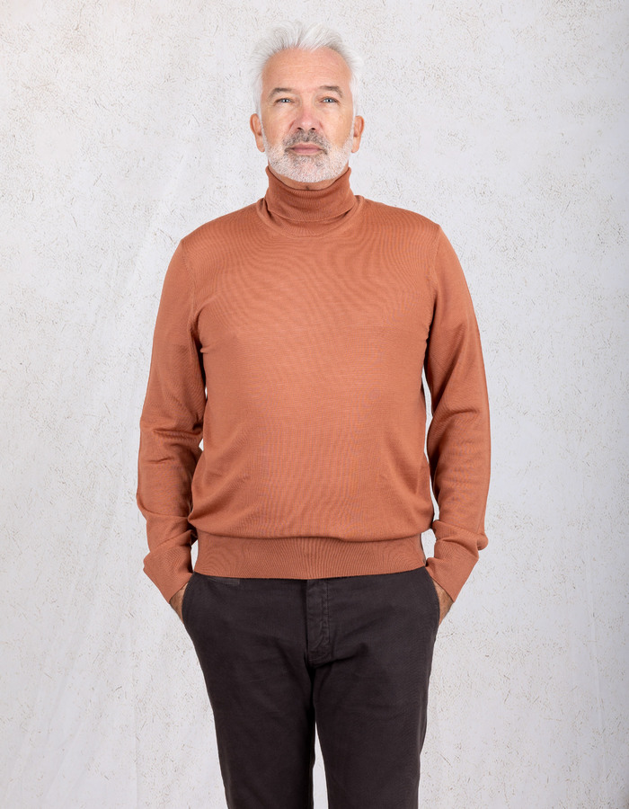 Boss pull rolkraag rood