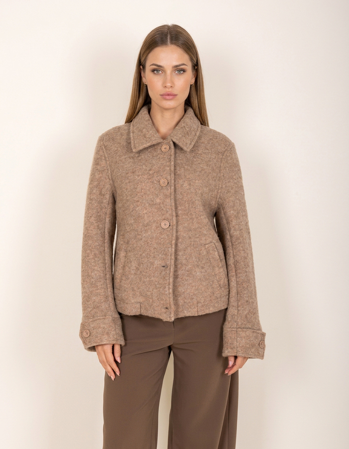 Due Amanti t-shirt korte mouw beige
