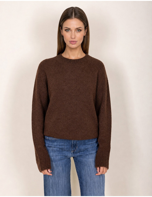Due Amanti lange mouw pull bruin