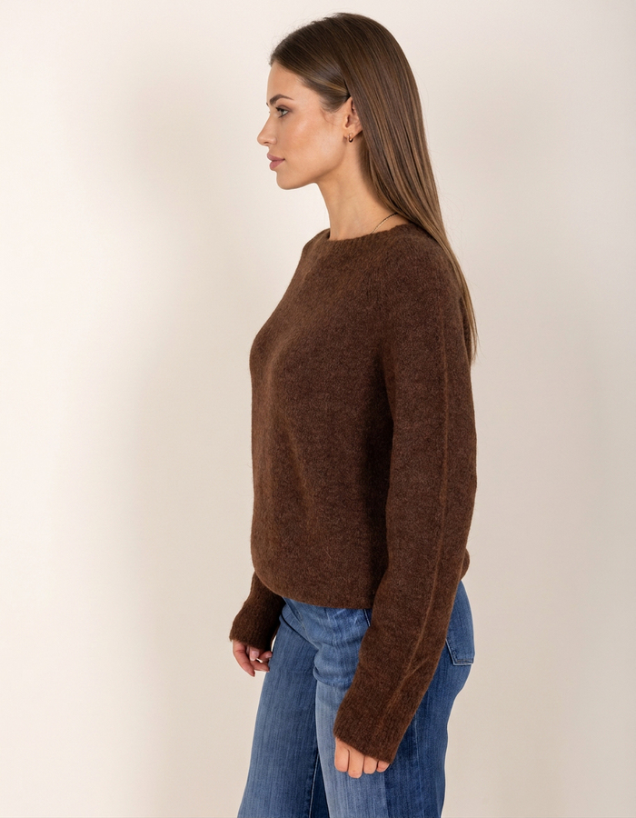 Due Amanti lange mouw pull bruin
