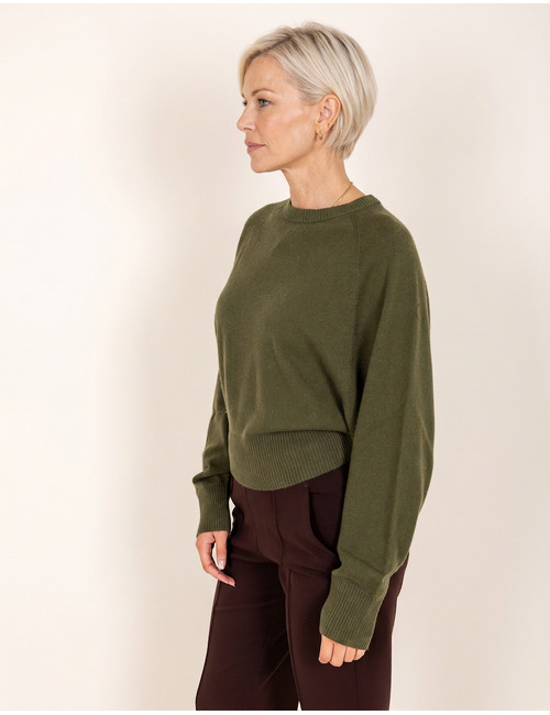 Riani pull met ronde hals kaki