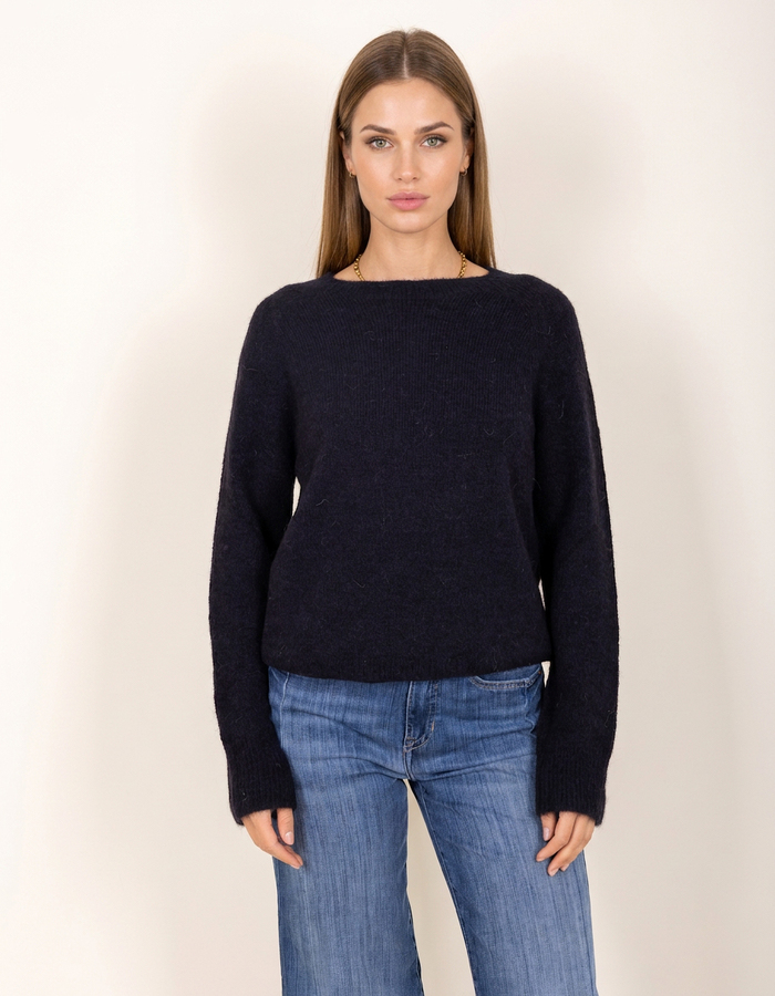 Due Amanti lange mouw pull navy