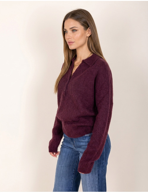 Due Amanti pull bordeaux